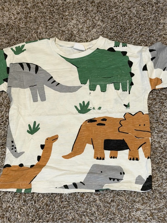 Zara Other - ZARA Green & White Striped Kids T-Shirt